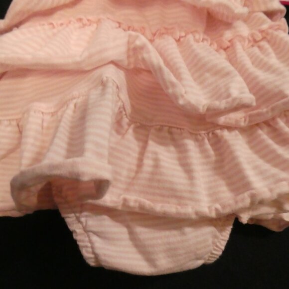 CARTER'S | 6 months | Pink Ruffle Baby Dress with Floral Applique - Picture 14 of 15